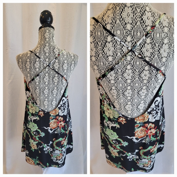 ARITZIA TALULA Sz Medium Open Bck CRISS-CROSS Dress - Picture 3 of 11